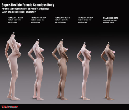 Phicen TBLeague S25B Suntan, Medium Bust Female Seamless 1/6 Body Action Figure